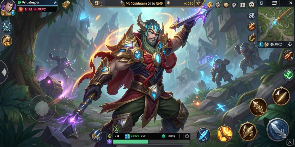 Tampilan gameplay 5ZK yang menakjubkan dengan aksi seru di dunia MMORPG.