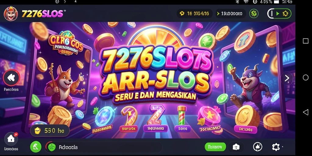 Tampilan gameplay menarik dari 7276SLOTS yang penuh warna.