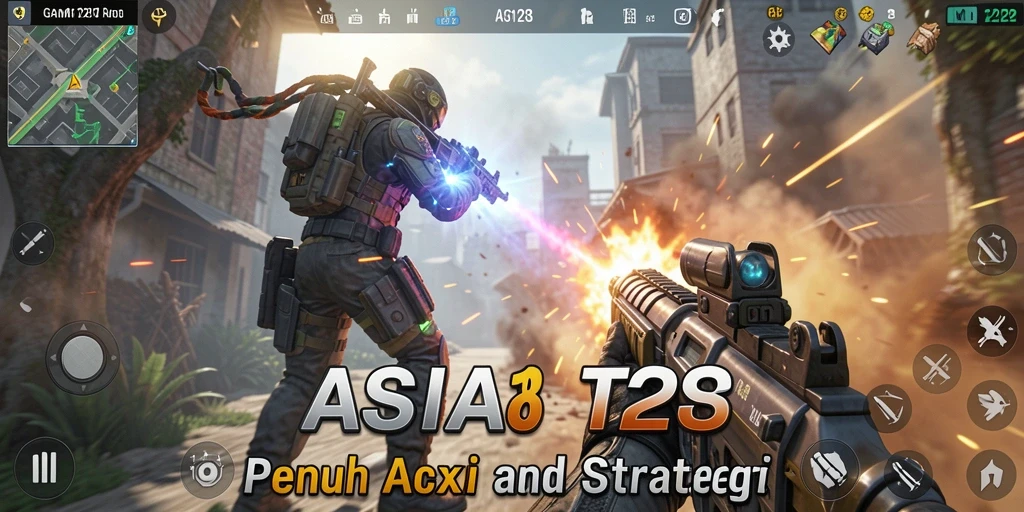 Tangkapan layar yang menampilkan aksi seru dalam game TPS.