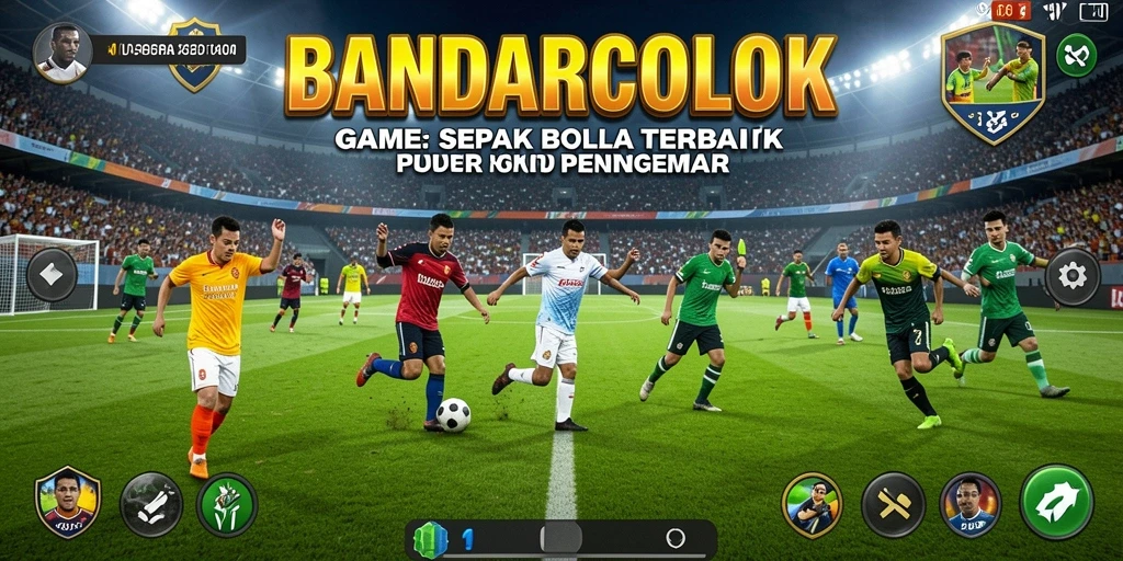 Tampilan menarik dari gameplay BANDARCOLOK dengan aksi sepak bola seru.