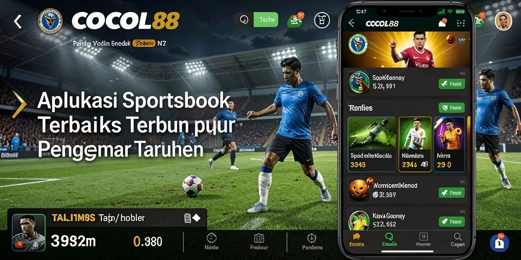 Tampilan antarmuka pengguna COCOL88 yang menarik saat bermain taruhan olahraga.