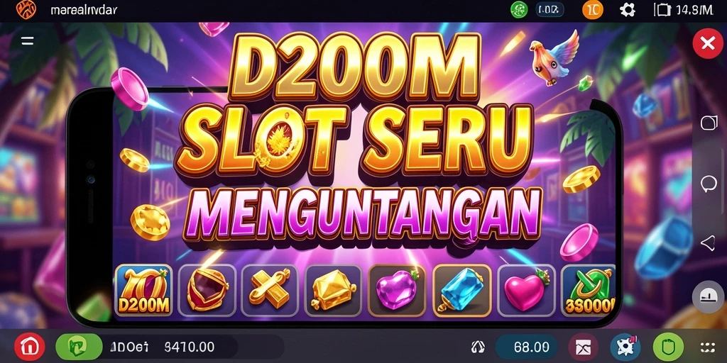 Tampilan gameplay seru D200M dengan grafis yang menawan.