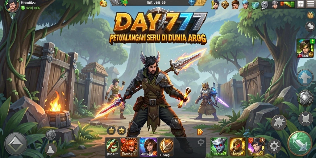 Tampilan gameplay seru dalam dunia fantasi ARPG.