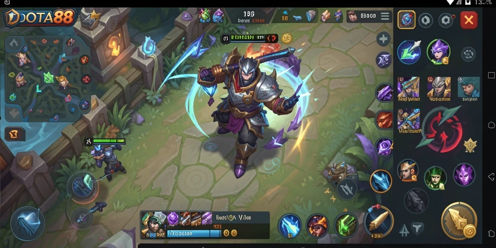 Tampilan gameplay DOTA88 dengan karakter yang menggemaskan.