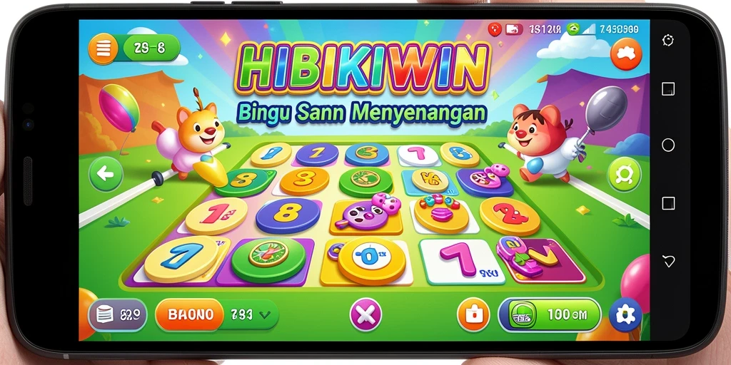 Tampilan gameplay HIBIKIWIN yang seru dan interaktif.