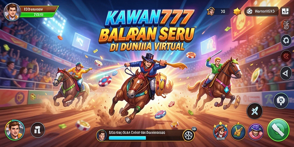 Gameplay Racing seru dan mendebarkan di KAWAN777.