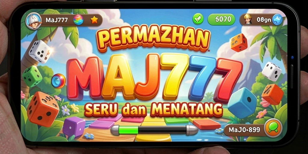 Tangkapan layar utama MAJ777 menampilkan gameplay puzzle yang seru dan menarik.