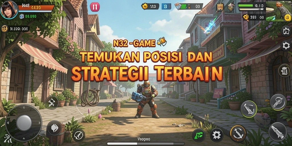 Tampilan gameplay seru di N32 dengan aksi tembak-menembak.