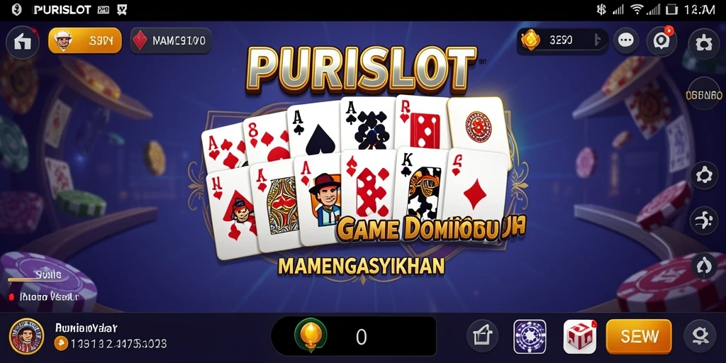 Screenshot dari gameplay seru PURISLOT yang menunjukkan aksi Domino.