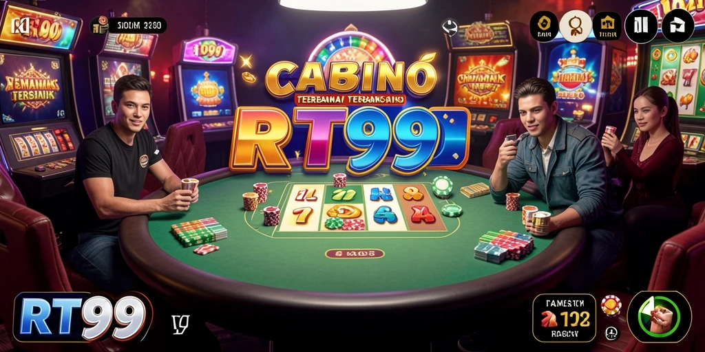 Tampilan screenshot utama RT99 menunjukkan keseruan gameplay Kasino.
