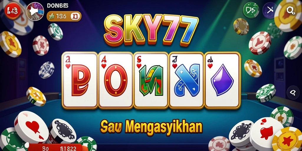Screenshot utama gameplay Domino di SKY77 yang menampilkan strategi dan keseruan.
