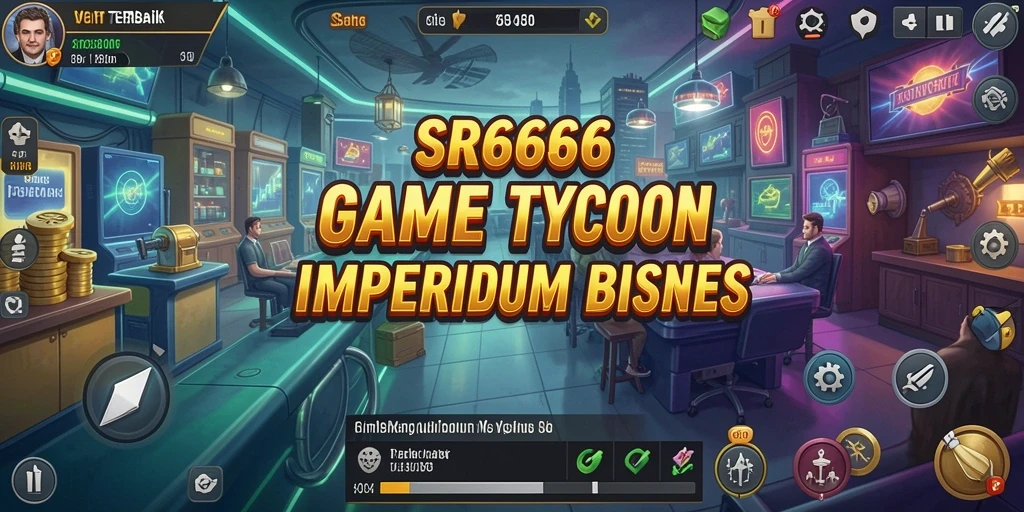 Tangkapan layar utama gameplay SR6666 menampilkan dinamika bisnis yang menarik.