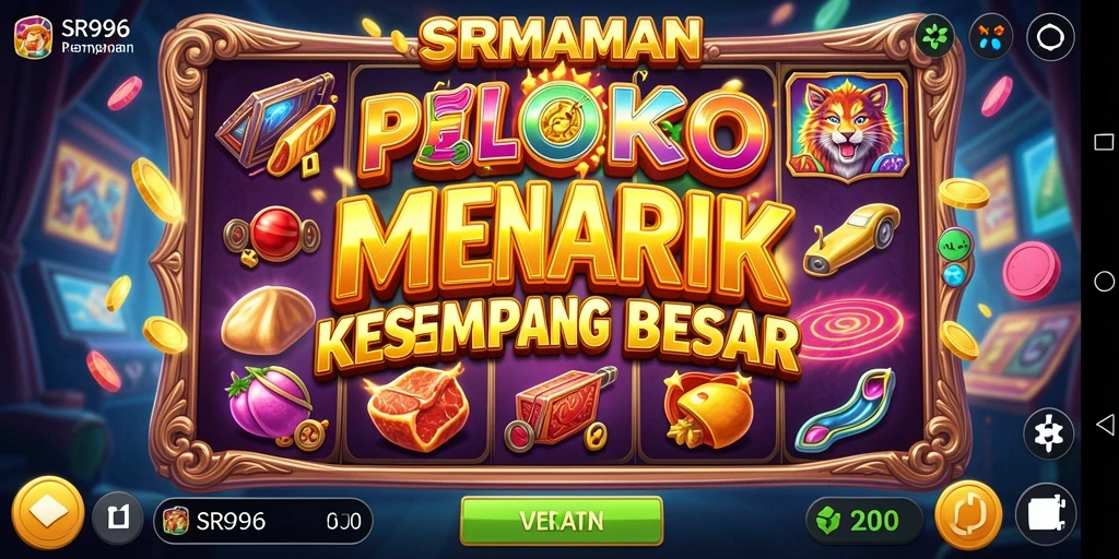 Screenshot gameplay SR996 menampilkan putaran Slot yang seru dan peluang menang.