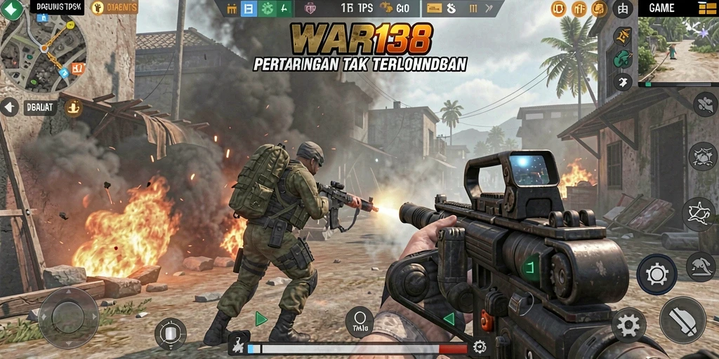 Tampilan menarik dari permainan tembak-menembak dalam WAR138.