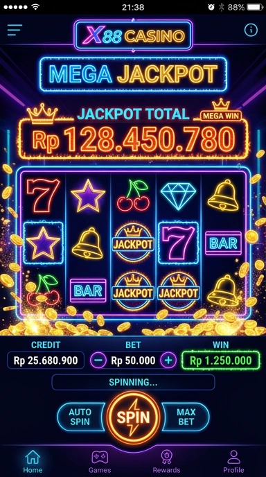 Proses pengunduhan cepat dan aman di aplikasi x88.
